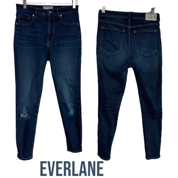 Everlane curvy high rise skinny‎ 29R blue jeans - Picture 1 of 9